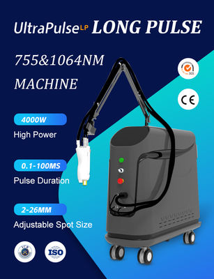 Rimozione lesioni pigmentate Laser 755 1064nm Alex Long Pulse Shorter Pulse Alexandrite Yag Laser Macchina per epilazione